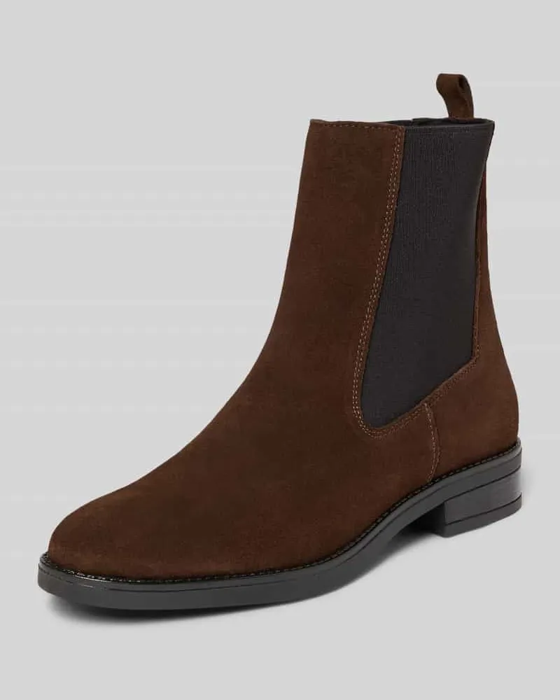 Steve Madden Chelsea Boots mit Logo-Applikation Modell 'Valera Dunkelbraun
