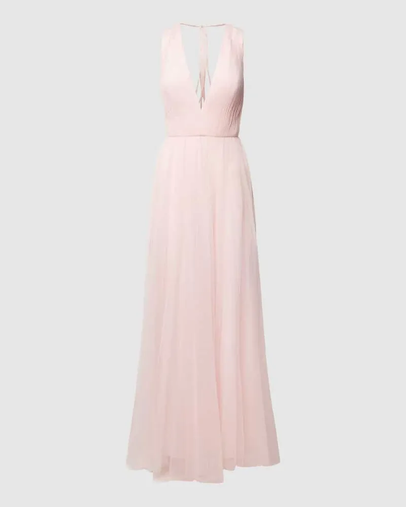 Vera Wang Abendkleid mit tiefem V-Ausschnitt Modell 'VIAS Rose
