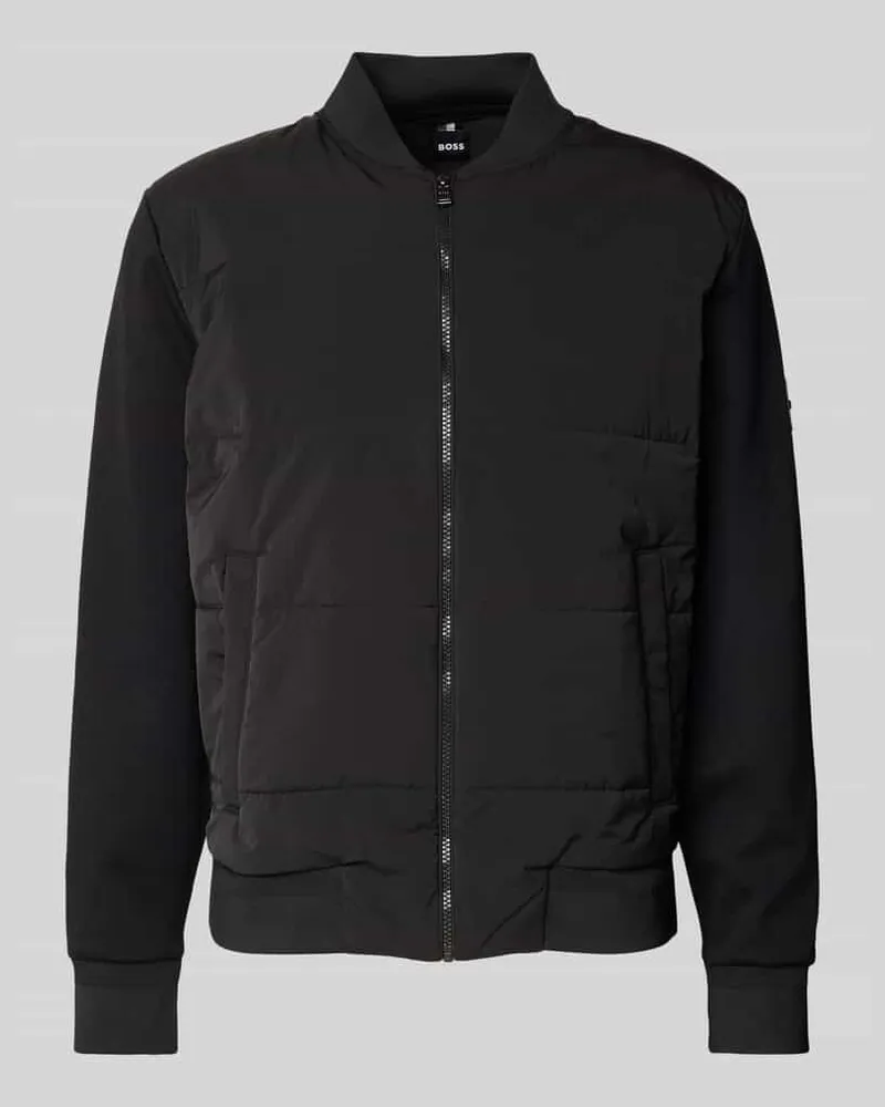 HUGO BOSS Steppjacke mit Label-Print Modell 'Skiles Black