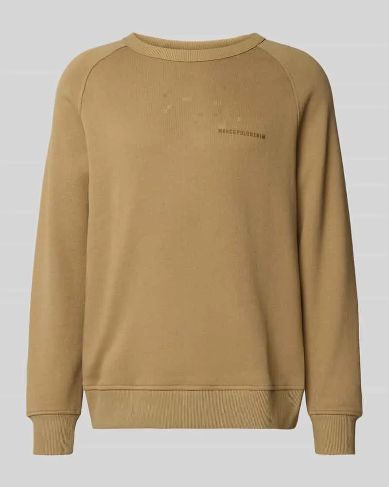 Marc O'Polo Relaxed Fit Sweatshirt aus reiner Baumwolle Beige