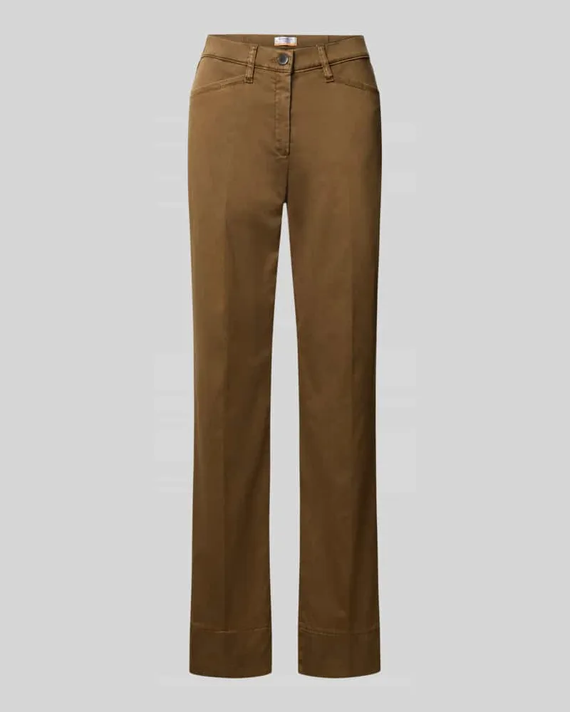 Brax Super Slim Fit Schmale Hose aus Lyocell-Baumwoll-Mix Modell 'LORELLA Hellbraun