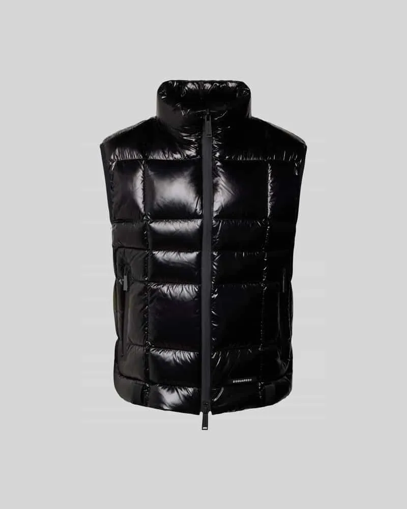 Dsquared2 Steppweste mit Stehkragen Black