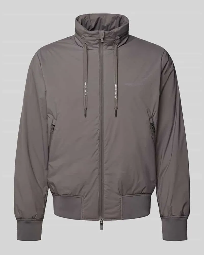 Armani Exchange Blouson mit Stehkragen Mittelgrau