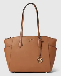 Michael Kors Tote Bag mit seitlichen Einschubfächern Modell 'MARILYN Cognac