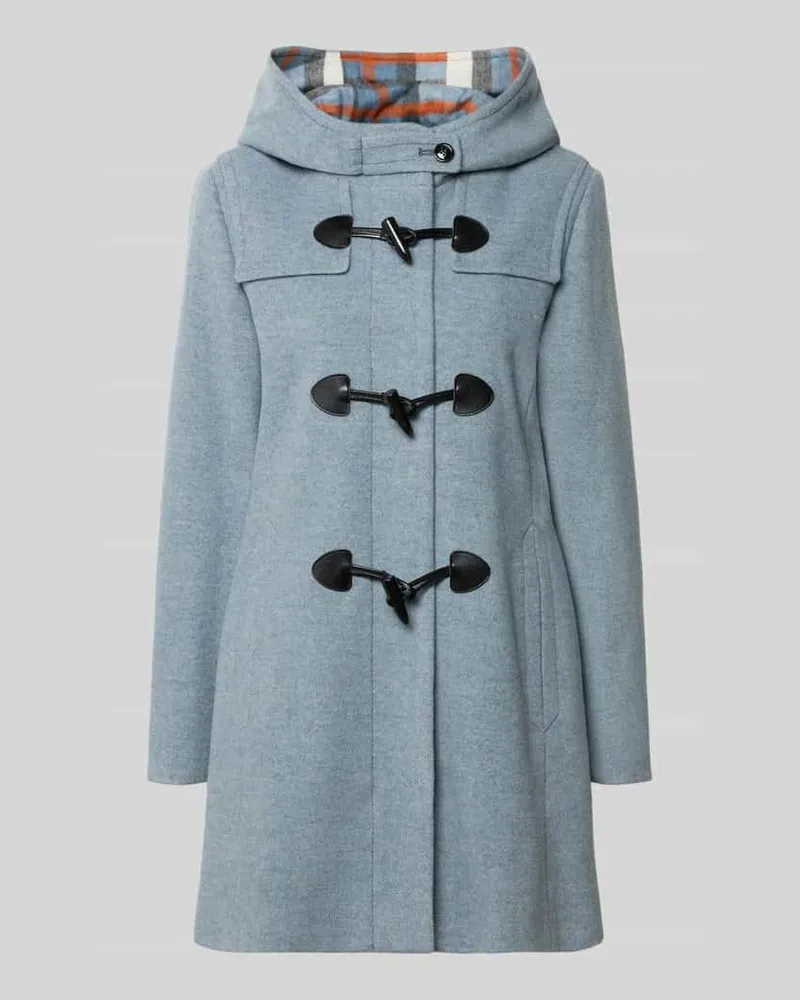 Gil Bret Regular Fit Dufflecoat aus Woll-Mix Hellblau