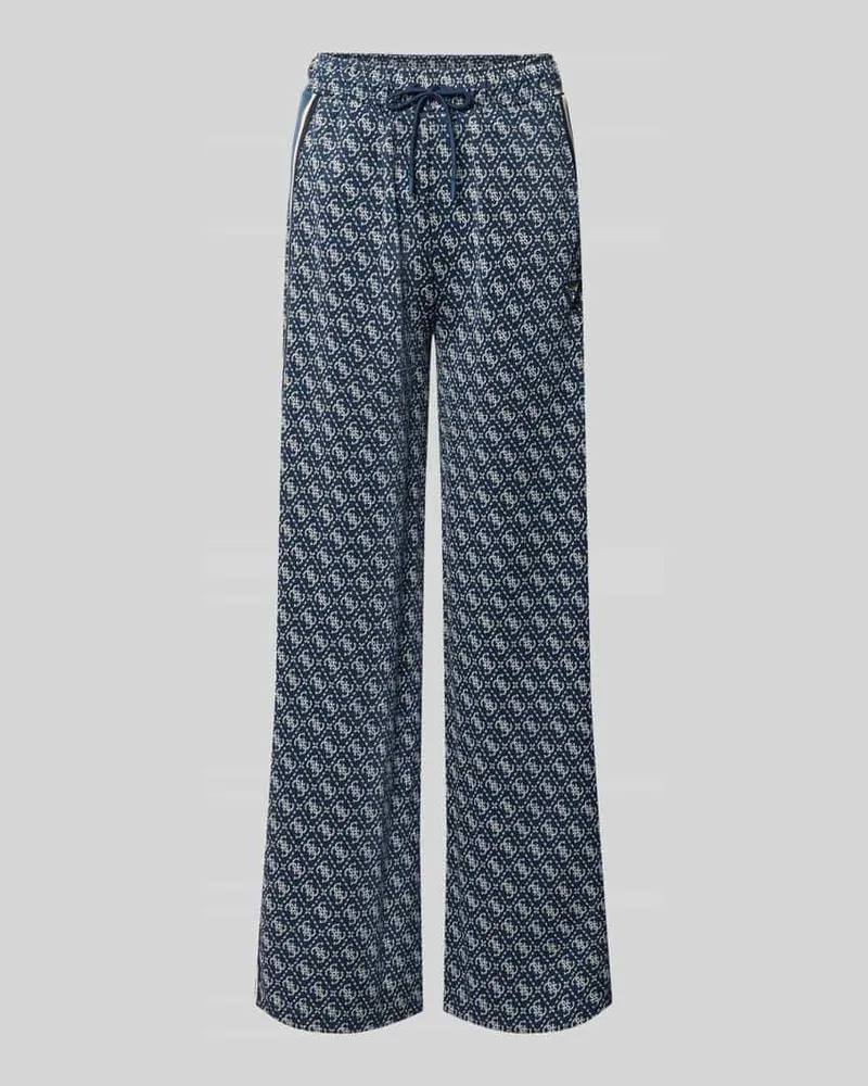 Guess Sweatpants mit Logo-Muster im Allover-Look Marine