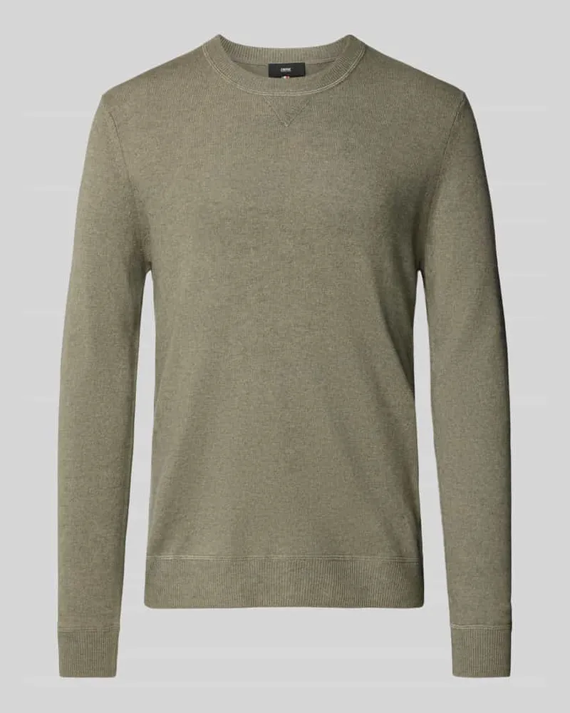 cinque Strickpullover aus Woll-Mix mit Kaschmir-Anteil Oliv