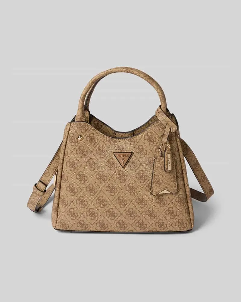 Guess Handtasche mit Logo-Muster Modell 'ECO MERIDIAN II Cognac