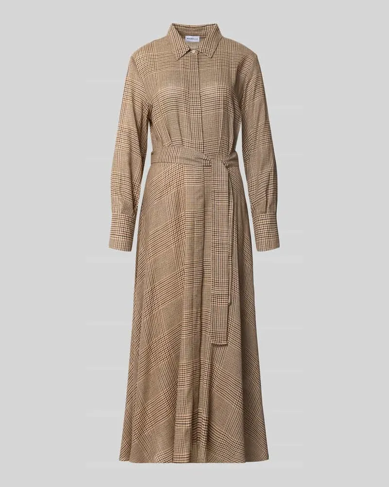 MARELLA Hemdblusenkleid aus Viskose-Mix Modell 'Utile Hellbraun