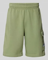 Nike Sweatshorts mit Label-Stitching Khaki