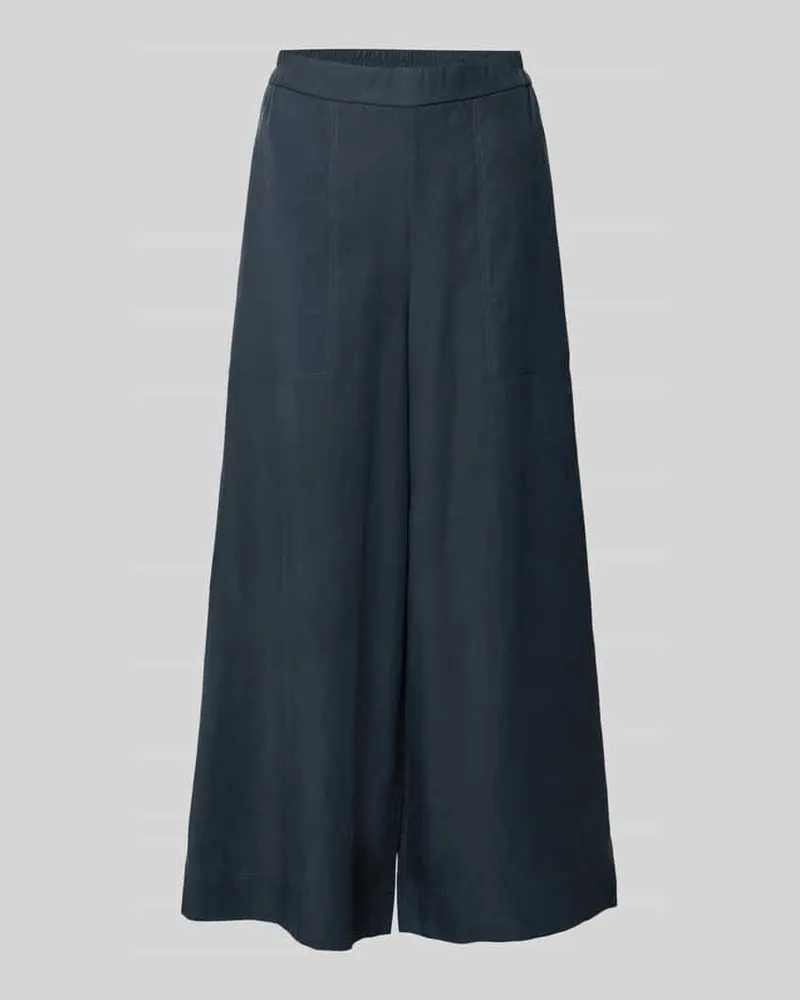 Marc O'Polo Wide Leg Culotte aus Lyocell-Leinen-Mix Marine