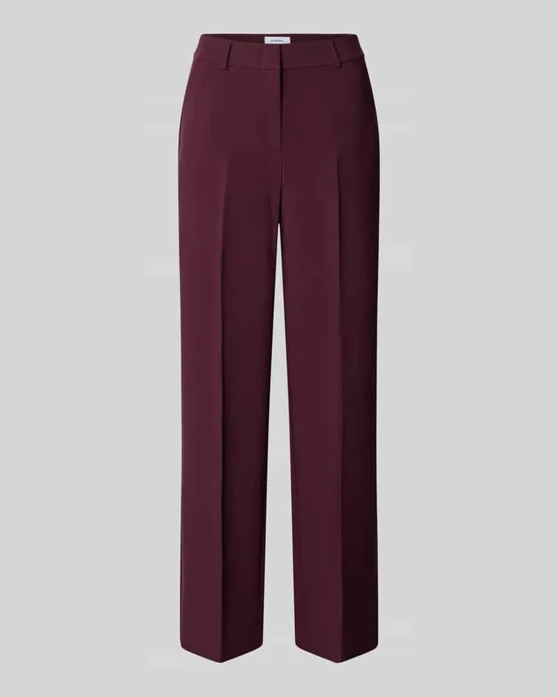 COMMA Hose mit Bügelfalten Bordeaux