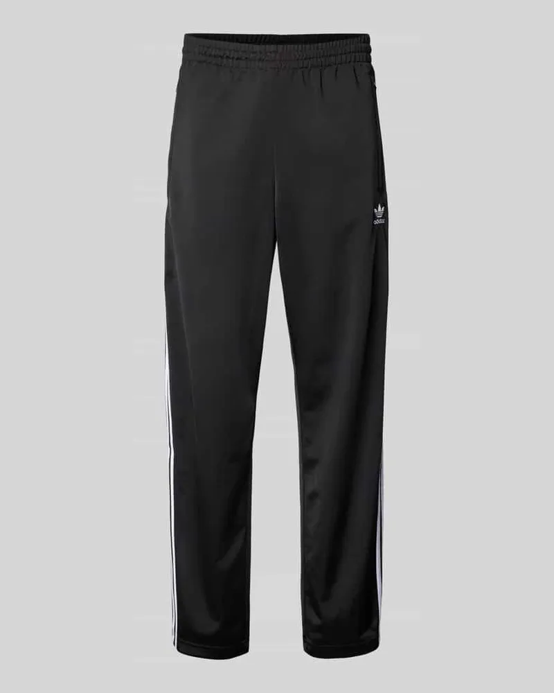 adidas Regular Fit Sweatpants mit Label-Stitching Modell 'FIREBIRD Black