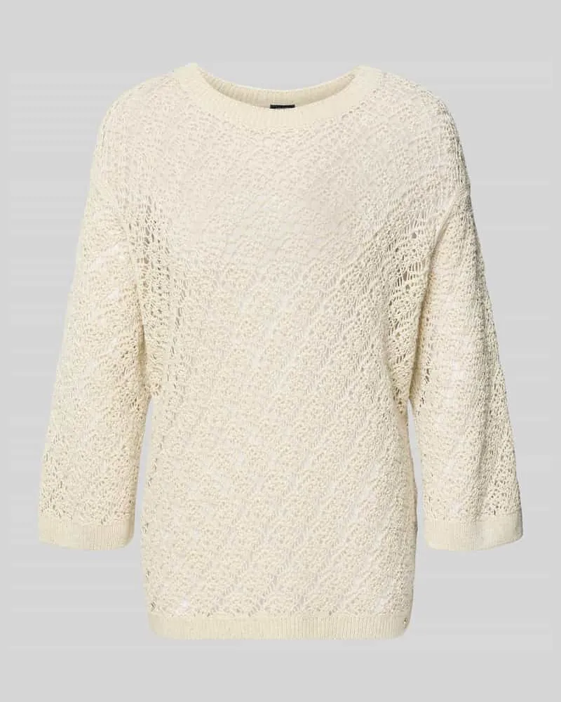 JOOP! Strickpullover mit 3/4-Arm Modell 'Kilana Beige