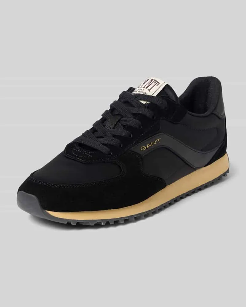Gant Sneaker aus echtem Leder mit Logo-Detail Modell 'Beja Black