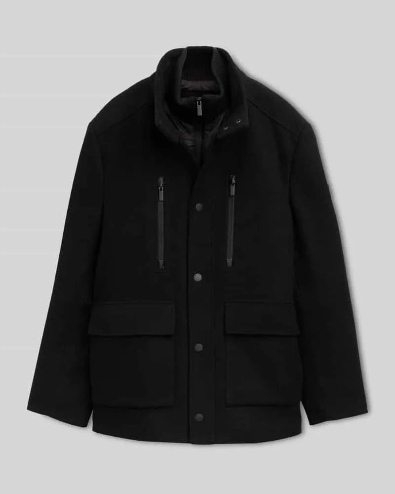 Tom Tailor Funktionsjacke mit Stehkragen Black