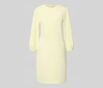 Knielanges Kleid mit Rundhalsausschnitt und 3/4-Arm