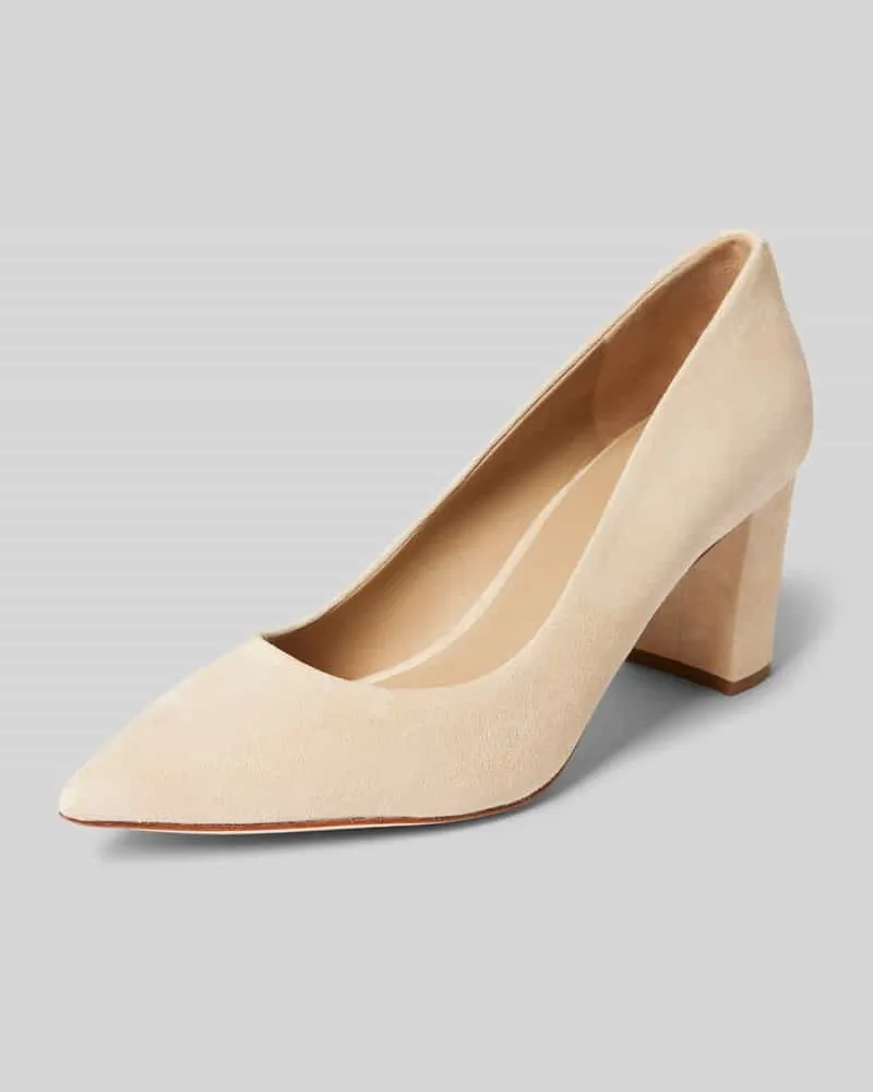 Ralph Lauren High Heels mit Label-Detail Sand