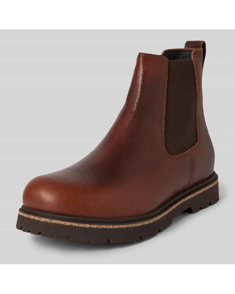 Birkenstock Chelsea Boots mit Zugschlaufe Modell 'Highwood Mittelbraun