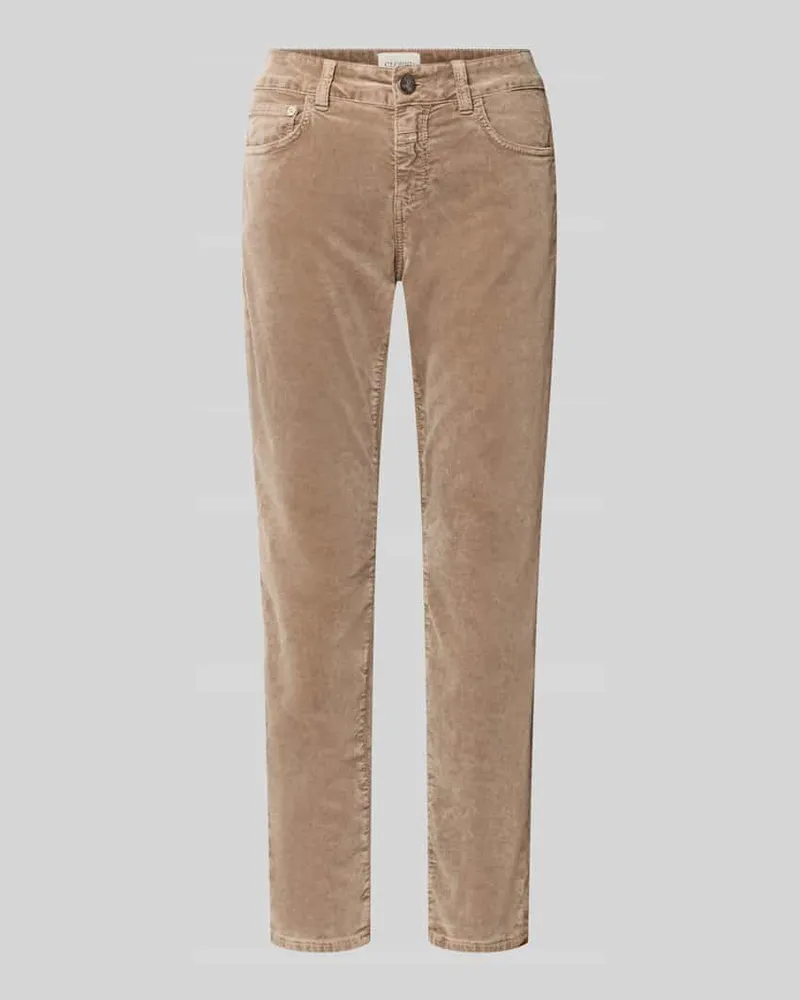 Closed Slim Fit Jeans aus Baumwoll-Mix Modell 'Baker Hellbraun