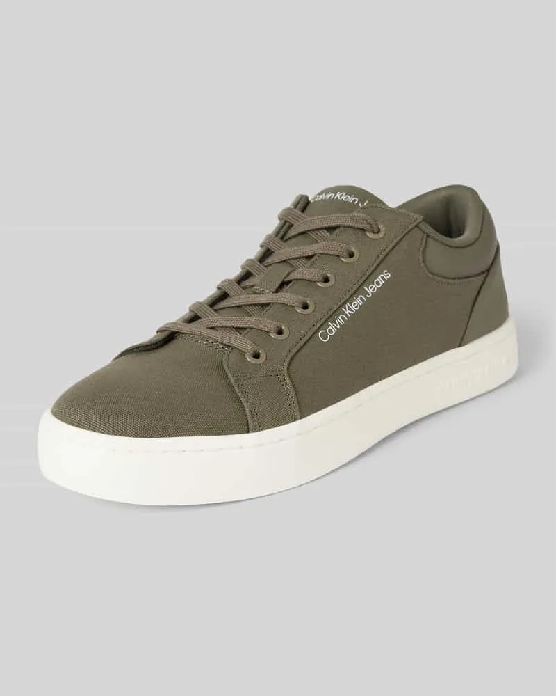 Calvin Klein Sneaker mit Label-Details Modell 'CLASSIC Oliv