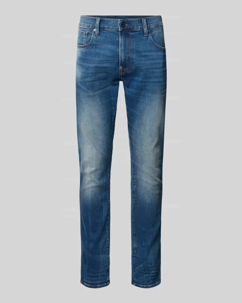 G-STAR RAW Slim Fit Jeans im 5-Pocket-Design Modell 'REVEND Jeansblau