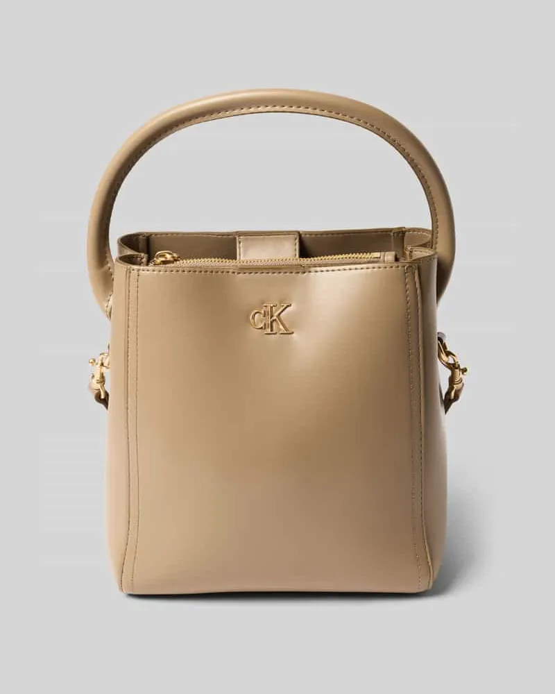 Calvin Klein Handtasche mit Tragehenkel Beige