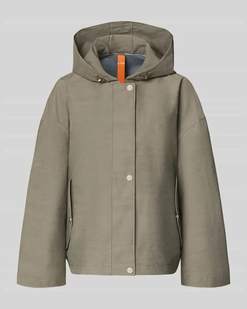 G-Lab Regular Fit Jacke mit Kapuze Modell 'Elle Taupe