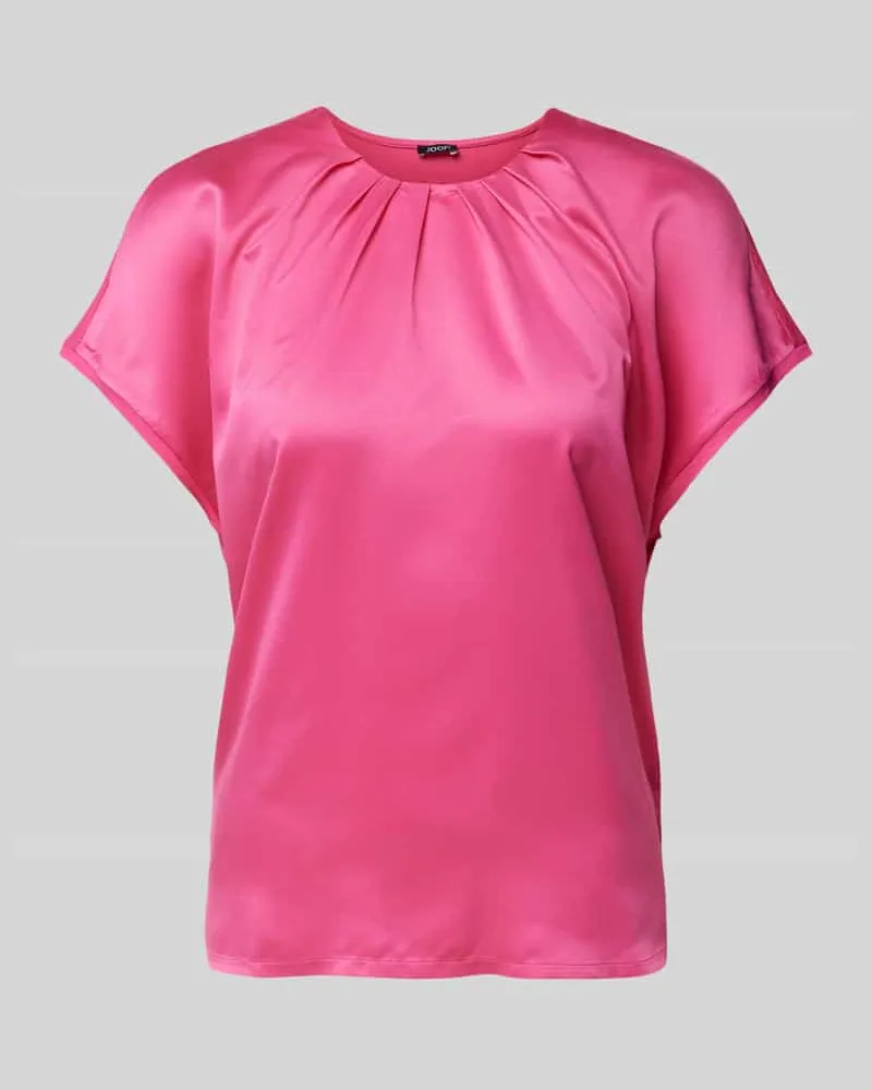 JOOP! Blusenshirt mit gelegten Falten Fuchsia