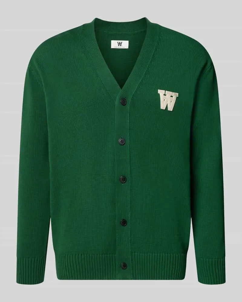Wood Wood Strickjacke mit V-Ausschnitt Modell 'Tay Bottle
