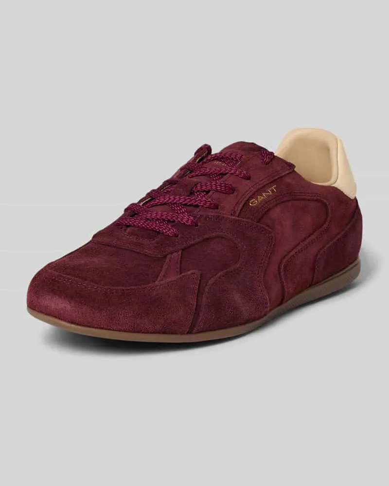 Gant Sneaker aus echtem Leder Modell 'Sperly Bordeaux