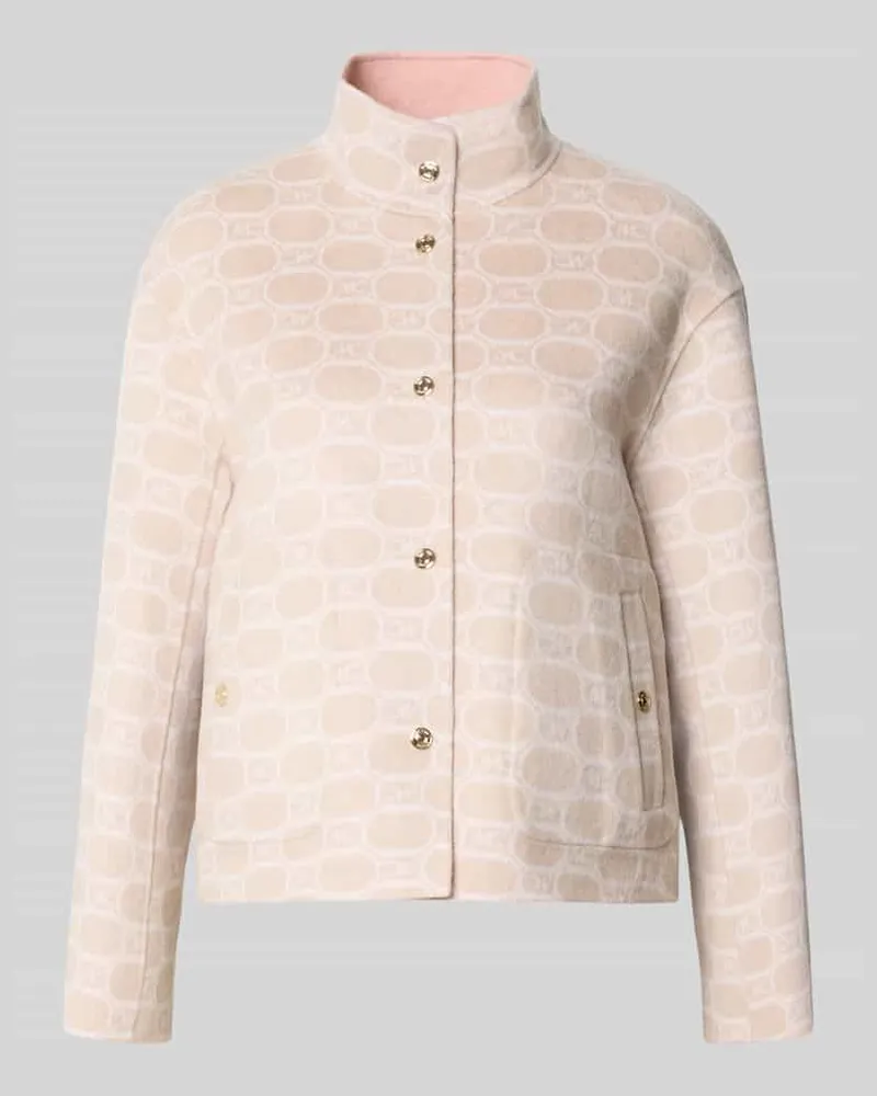 Marc Cain Jacke im Allover-Look mit Stehkragen Sand
