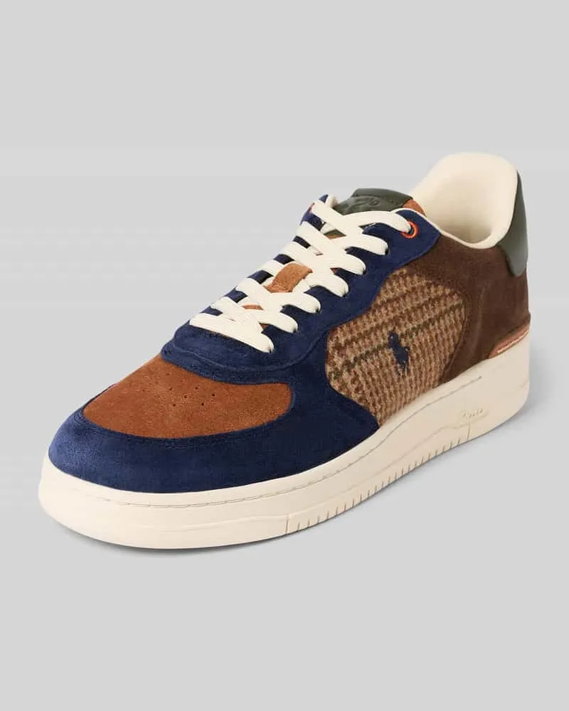 Ralph Lauren Sneaker mit Label-Stitching Modell 'MASTERS Beige