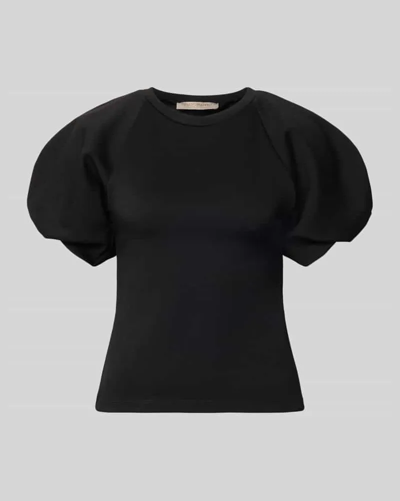 Rinascimento Bluse mit Ballonärmeln Black