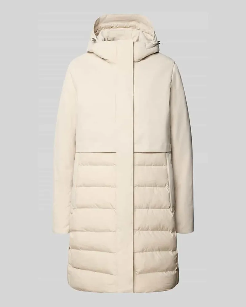 Camel Active Regular Fit Steppmantel mit Eingrifftaschen Offwhite