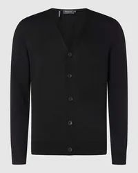 Maerz Cardigan aus Schurwolle Black