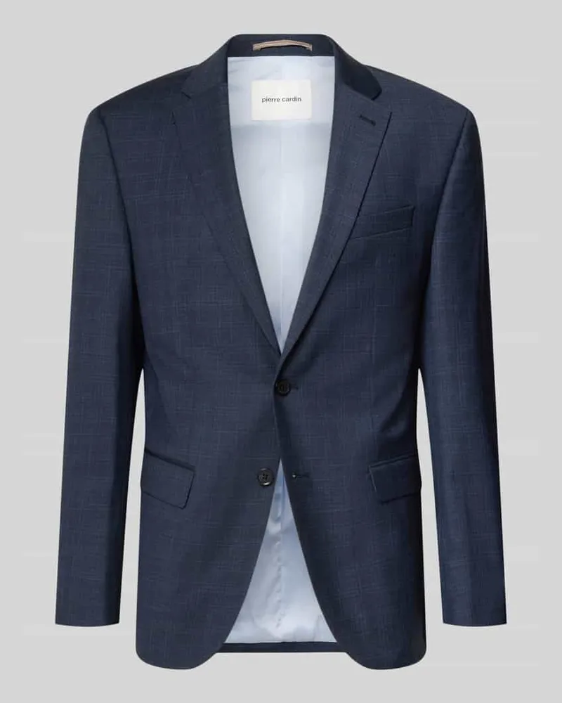 Pierre Cardin Slim Fit 2-Knopf-Sakko mit Pattentaschen Modell 'Grant Marine