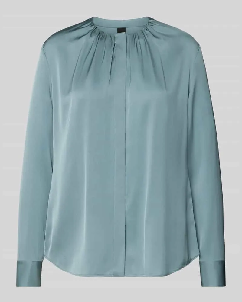 HUGO BOSS Regular Fit Seidenbluse aus Seiden-Mix Modell 'BANORAH Mint