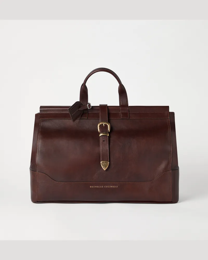 Brunello Cucinelli Reisetasche Rot