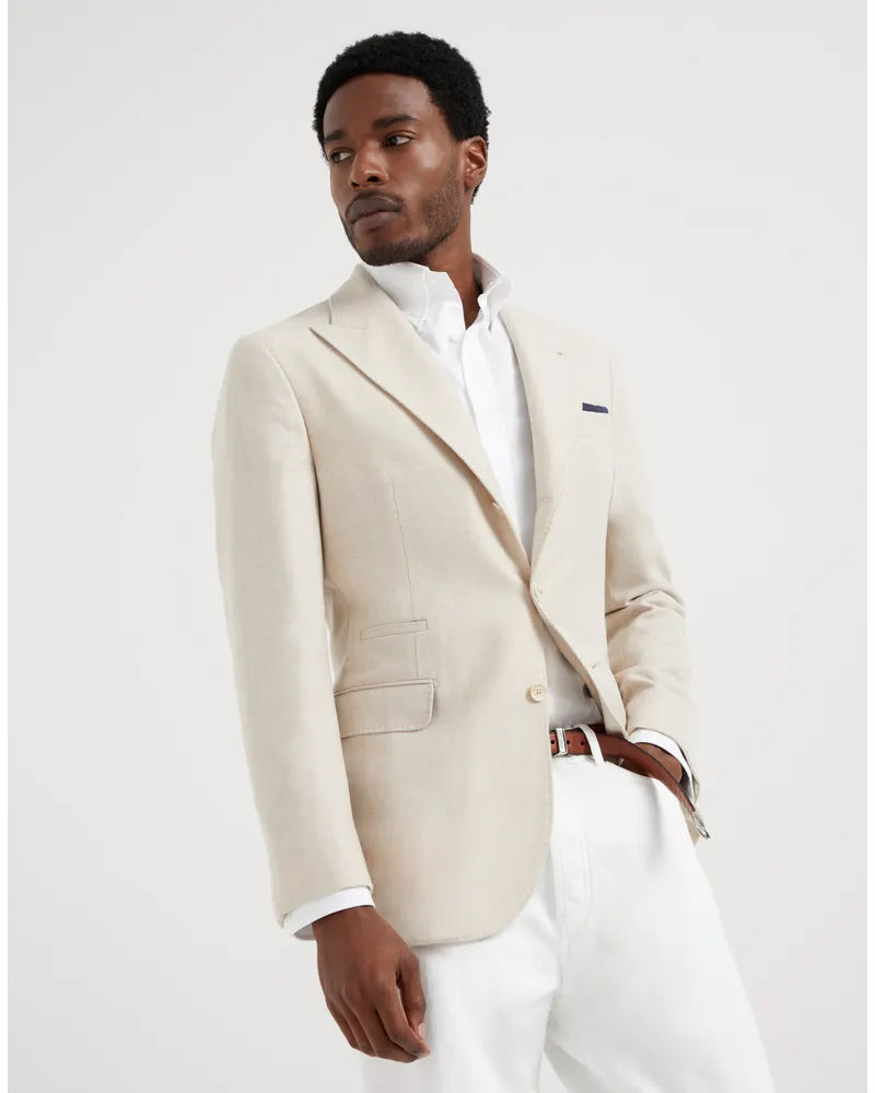 Brunello Cucinelli Einreihiger Blazer Beige