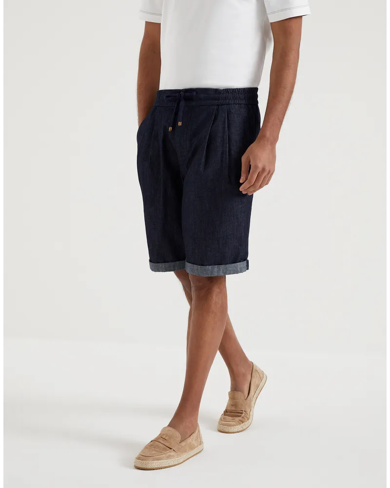 Brunello Cucinelli Bermuda-Shorts Blau