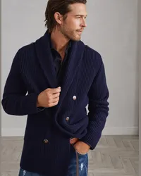 Brunello Cucinelli Cardigan mit Knöpfen Blau