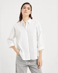 Brunello Cucinelli Baumwollbluse Weiß