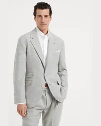 Brunello Cucinelli Einreihiger Blazer Grau