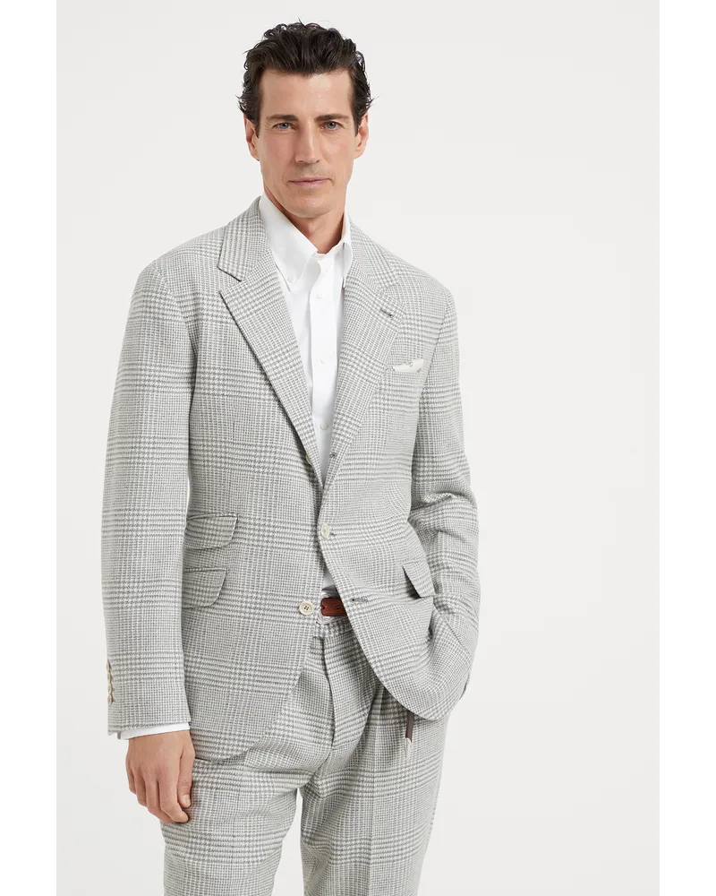 Brunello Cucinelli Einreihiger Blazer Grau