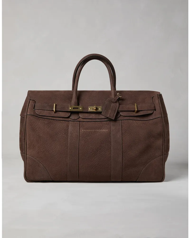 Brunello Cucinelli Reisetasche Braun