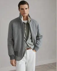 Brunello Cucinelli Bomberjacke Grau