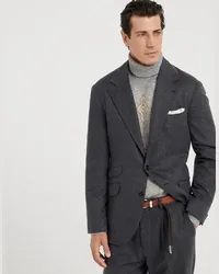 Brunello Cucinelli Einreihiger Blazer Grau