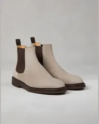 Brunello Cucinelli Chelsea-Boots Beige