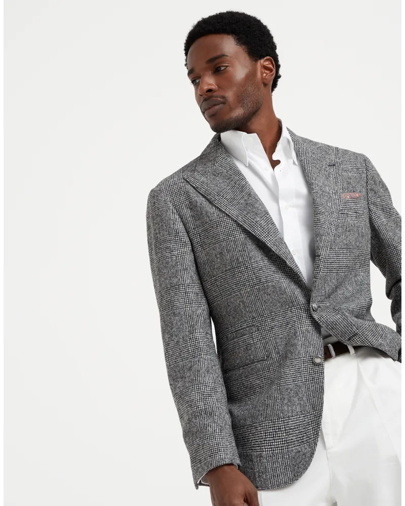 Brunello Cucinelli Einreihiger Blazer Grau